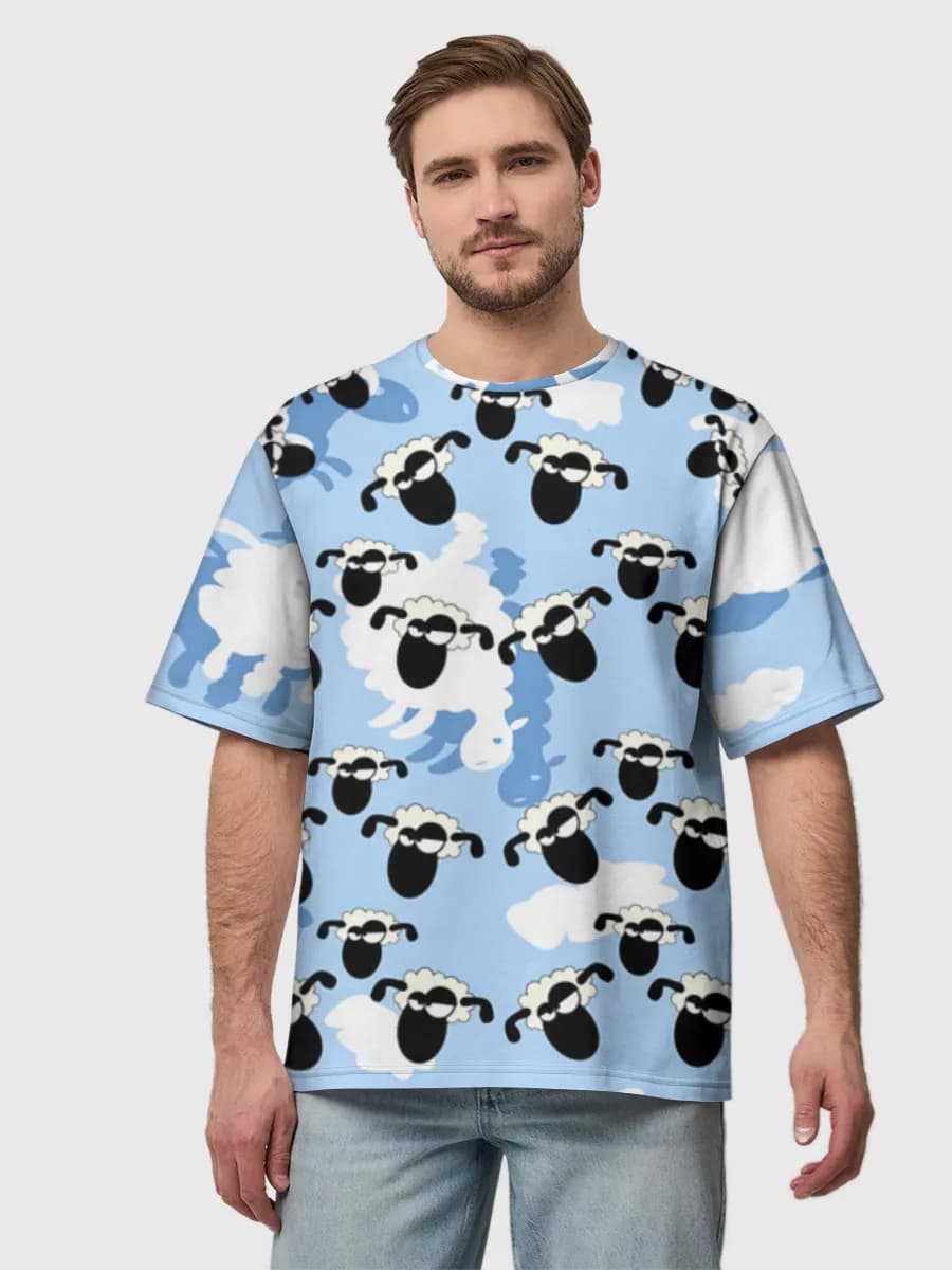 Men's oversized cotton T-shirt