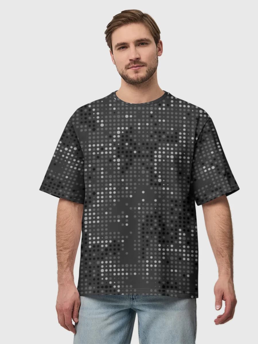Grayscale Halftone Camo