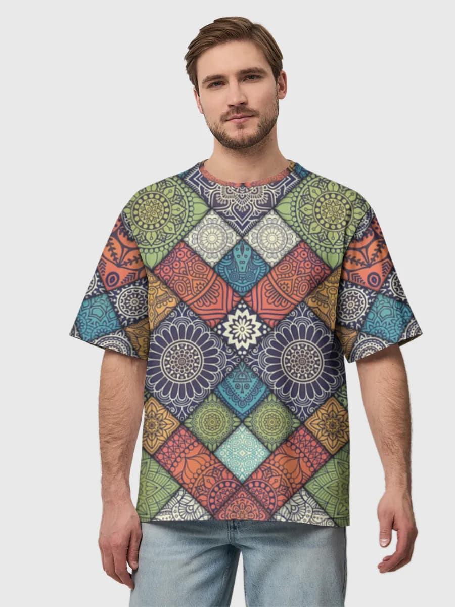 Men's oversized cotton T-shirt