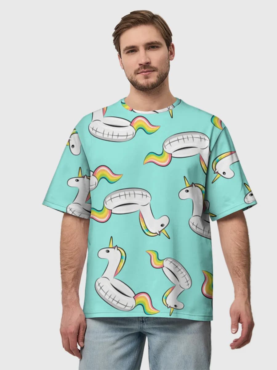 Men's oversized cotton T-shirt