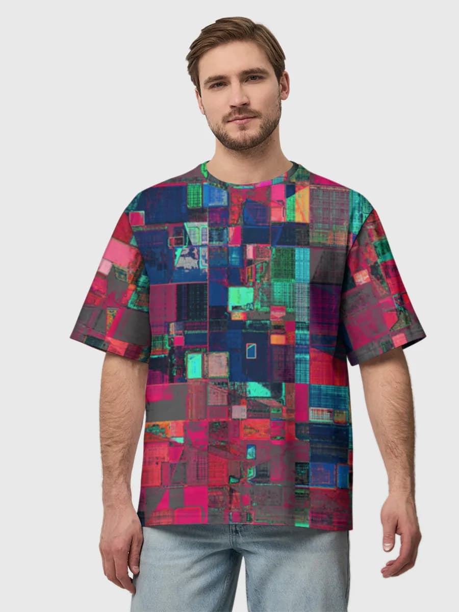 Men's oversized cotton T-shirt