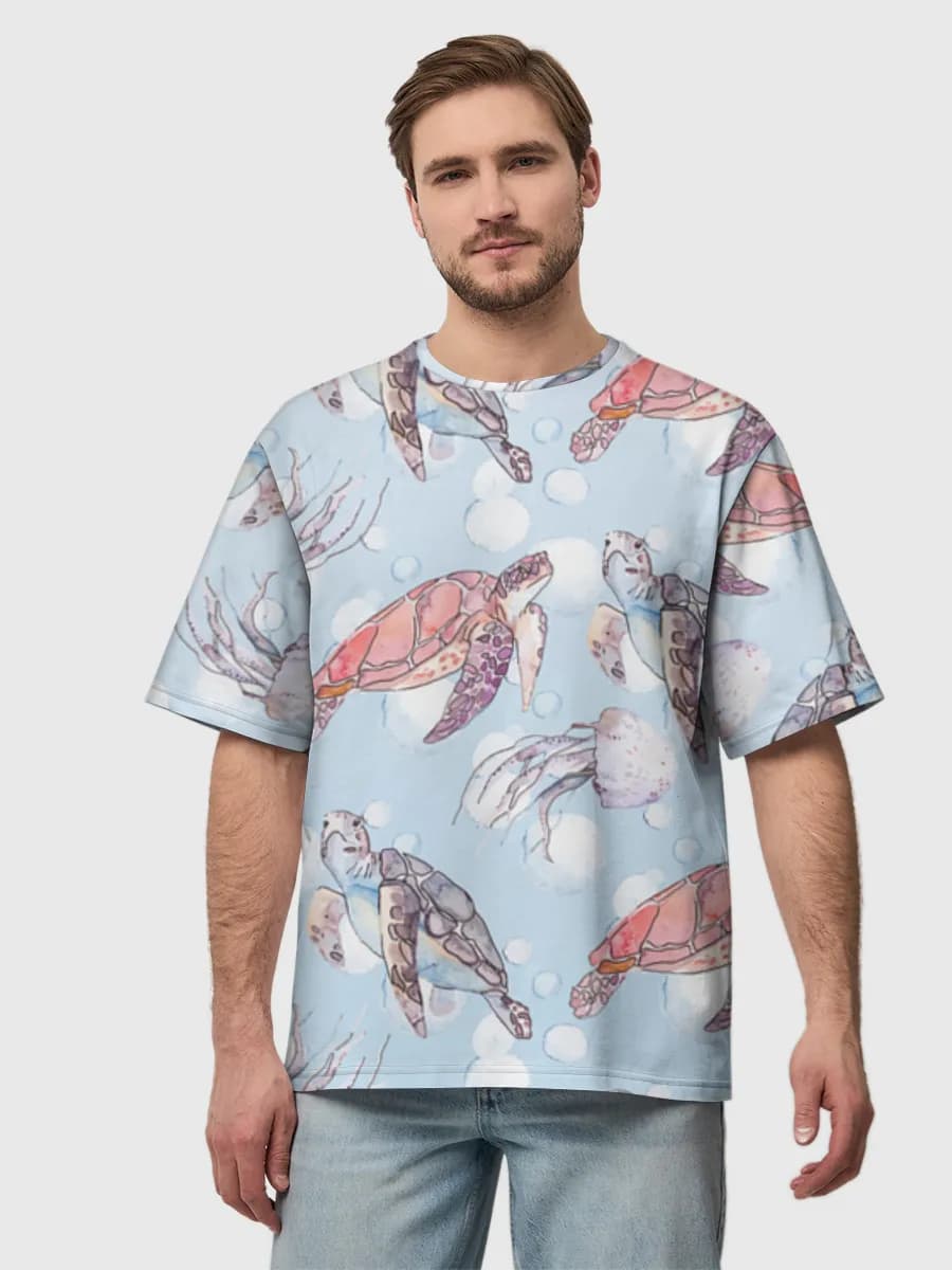 Men's oversized cotton T-shirt
