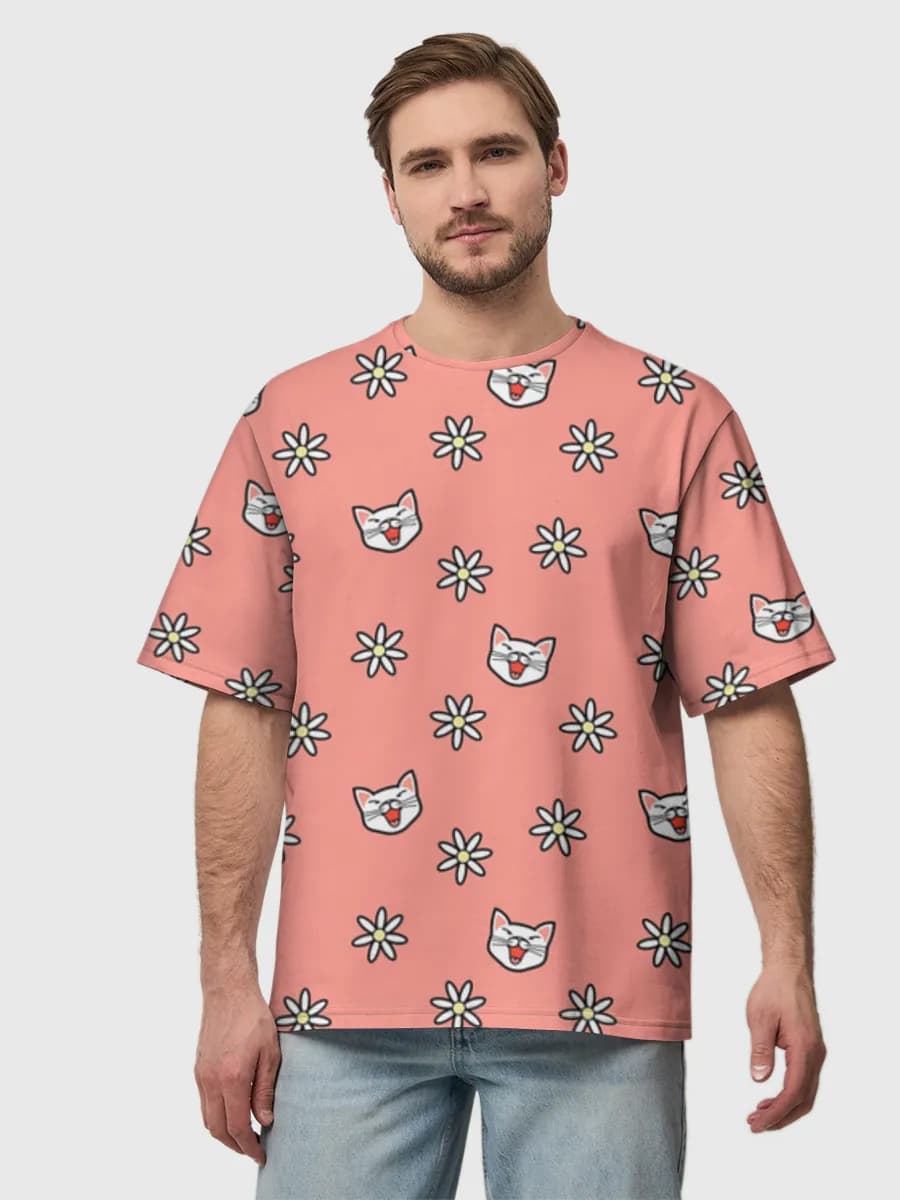Men's oversized cotton T-shirt