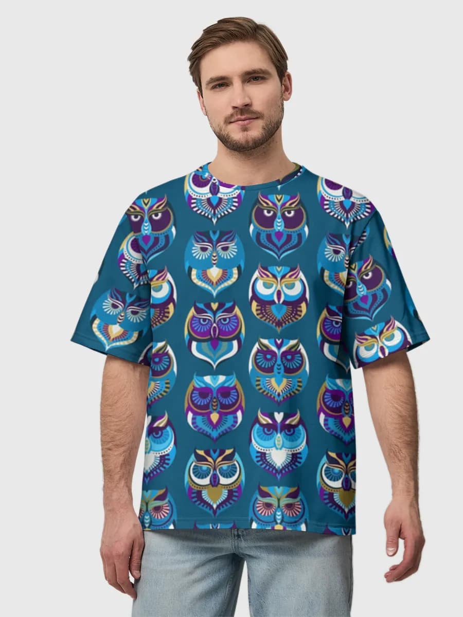 Men's oversized cotton T-shirt