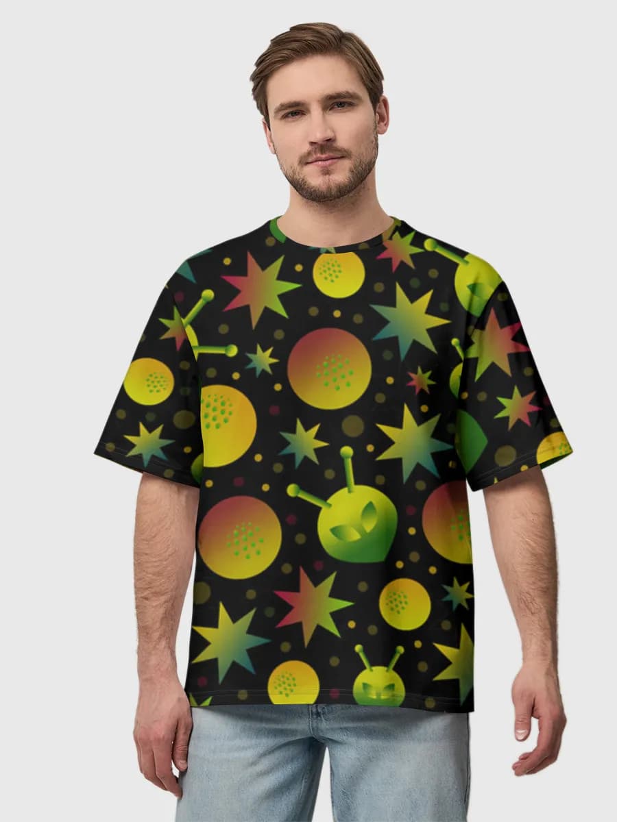 Men's oversized cotton T-shirt