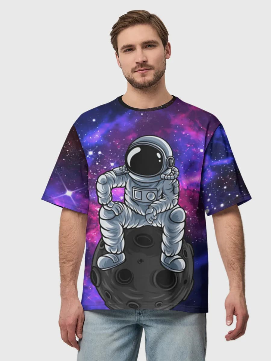 Men's oversized cotton T-shirt