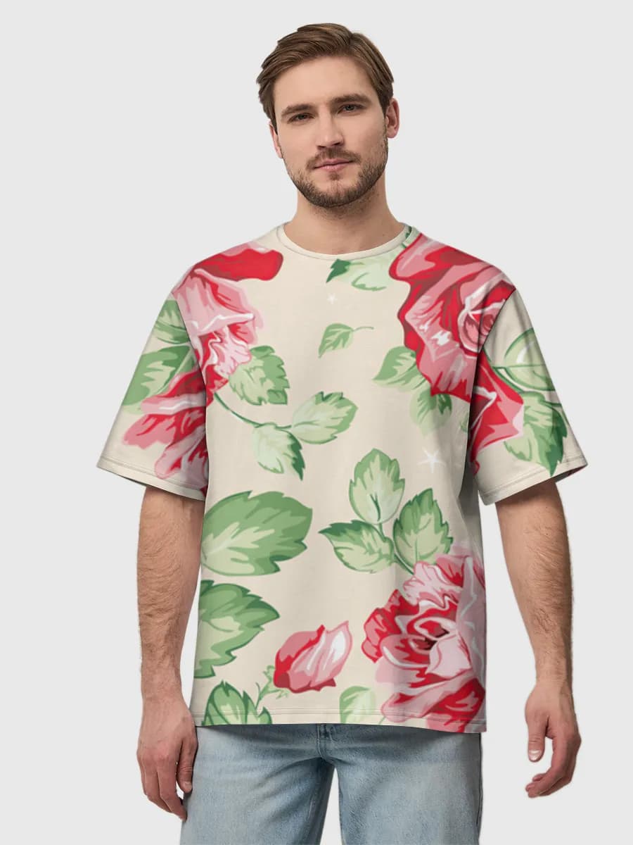Men's oversized cotton T-shirt
