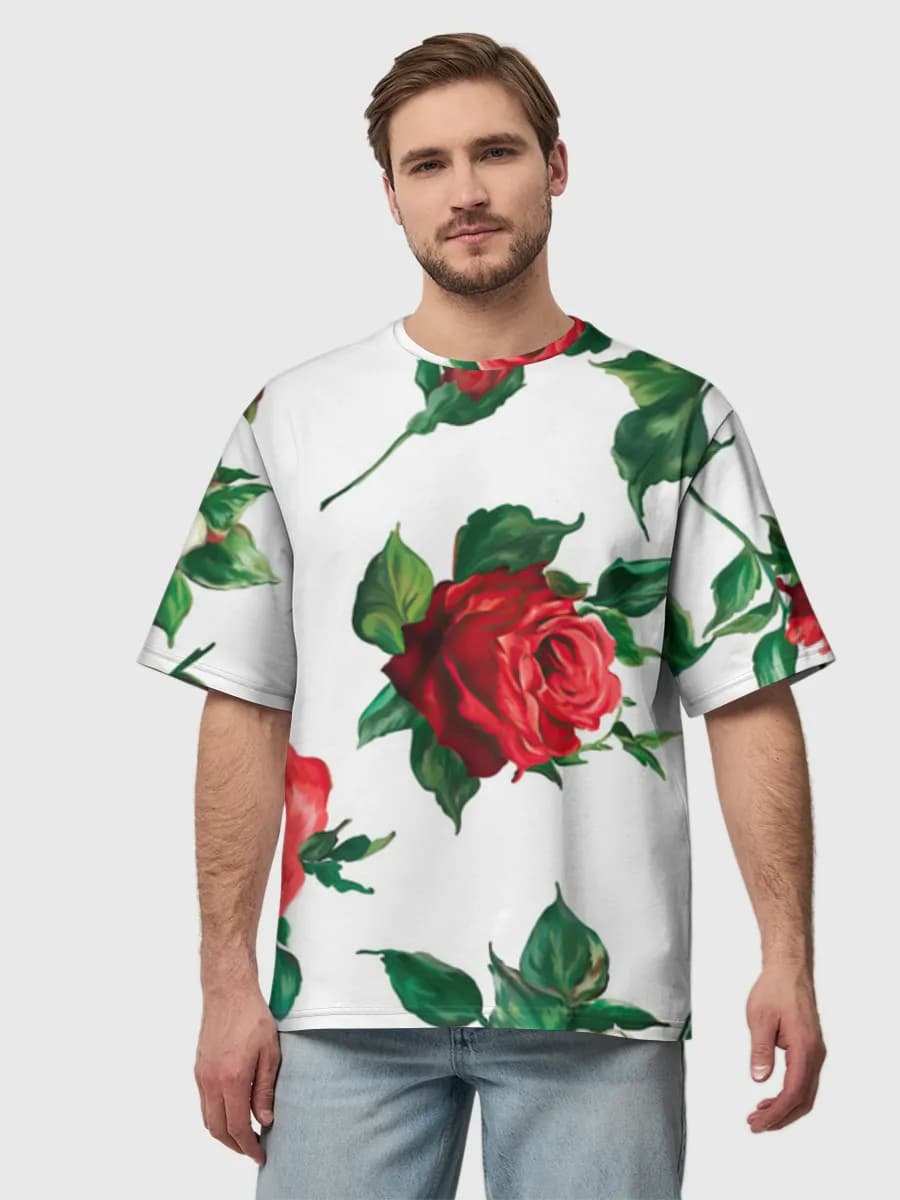 Men's oversized cotton T-shirt
