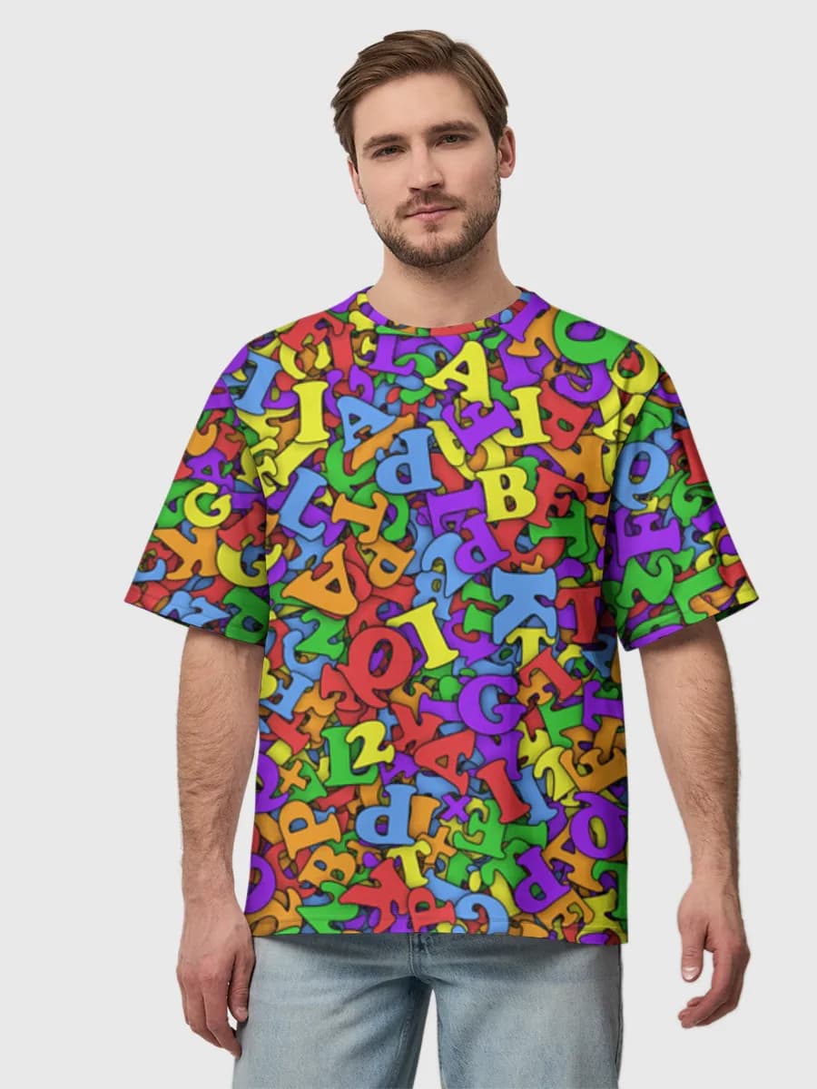 Men's oversized cotton T-shirt