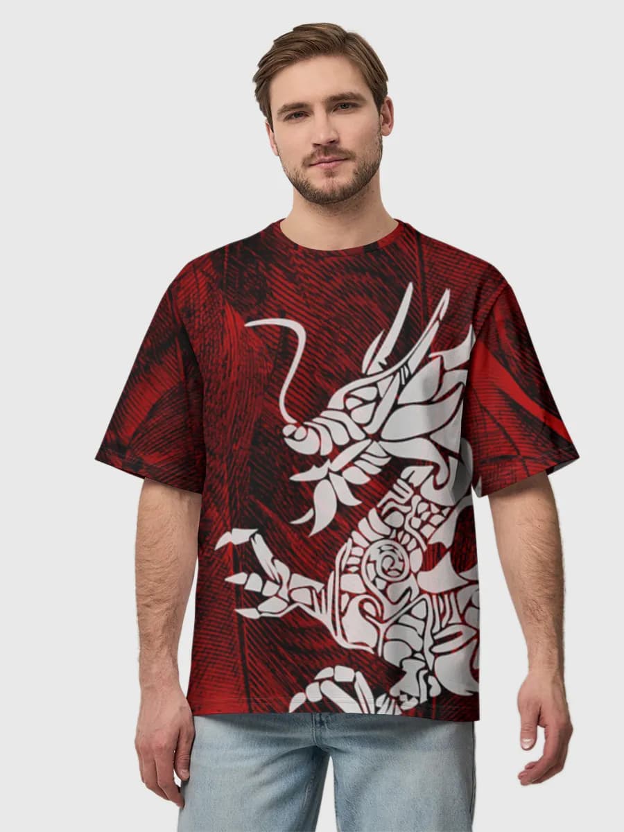 Men's oversized cotton T-shirt