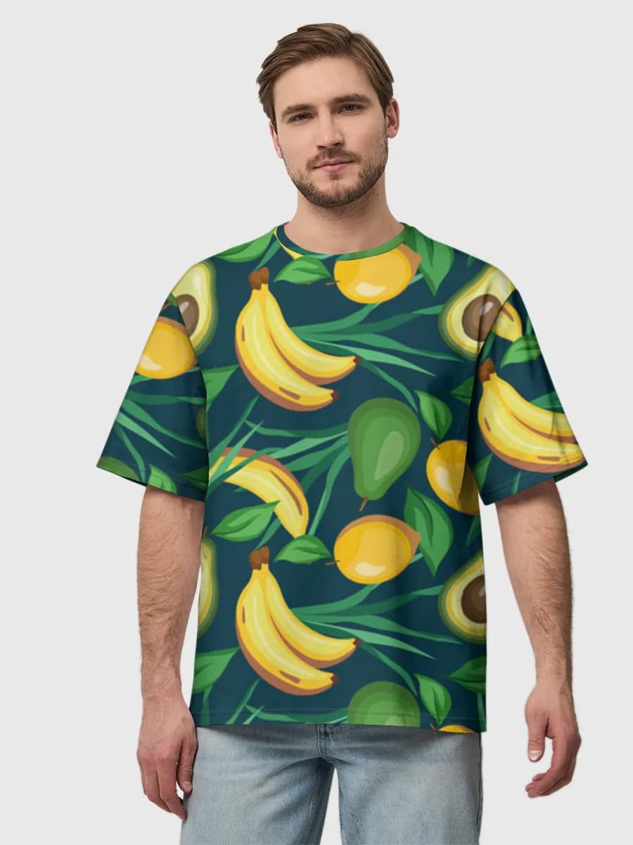 Men's oversized cotton T-shirt