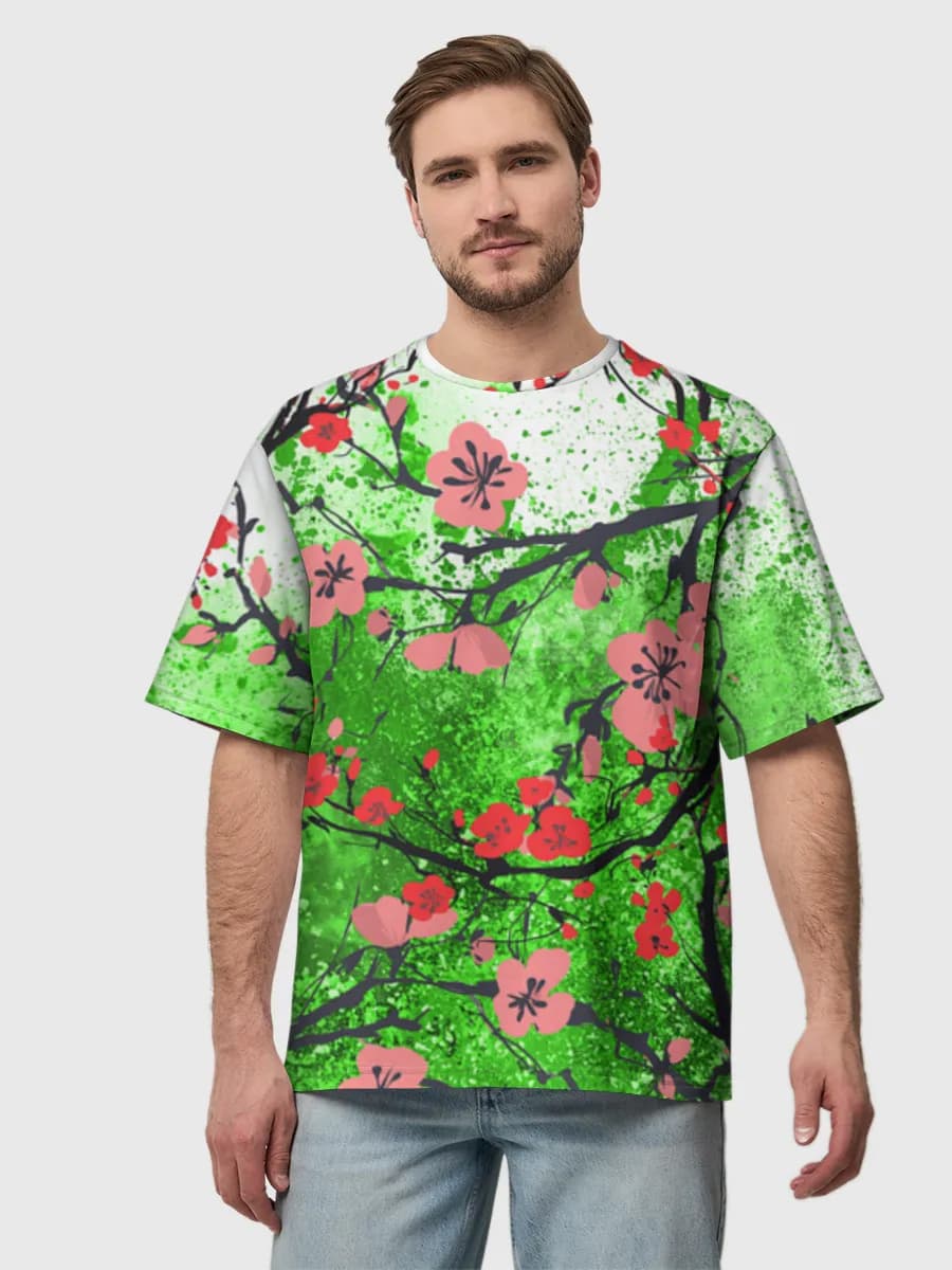 Men's oversized cotton T-shirt
