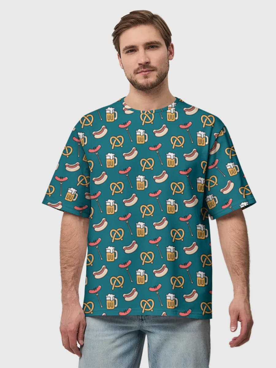 Men's oversized cotton T-shirt