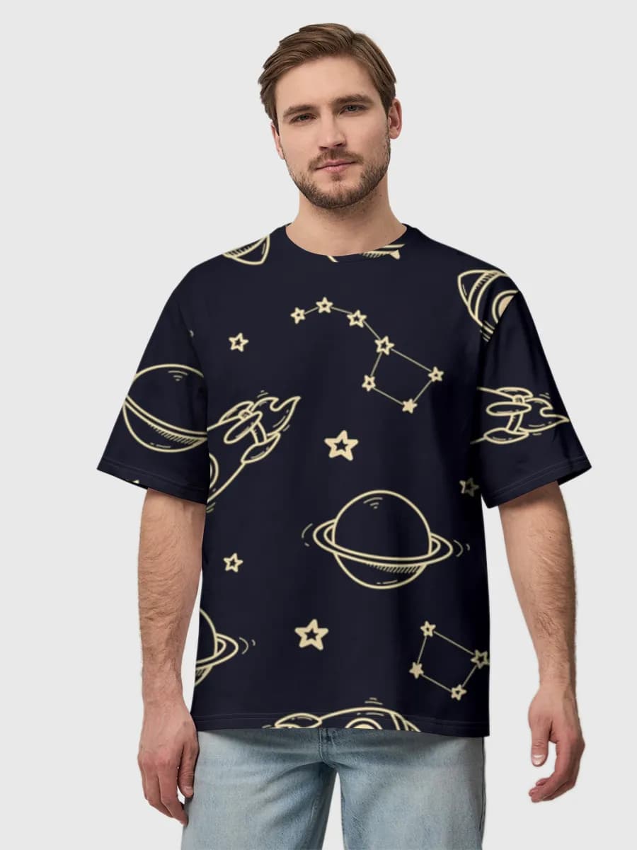 Men's oversized cotton T-shirt