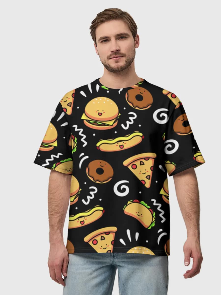 Men's oversized cotton T-shirt