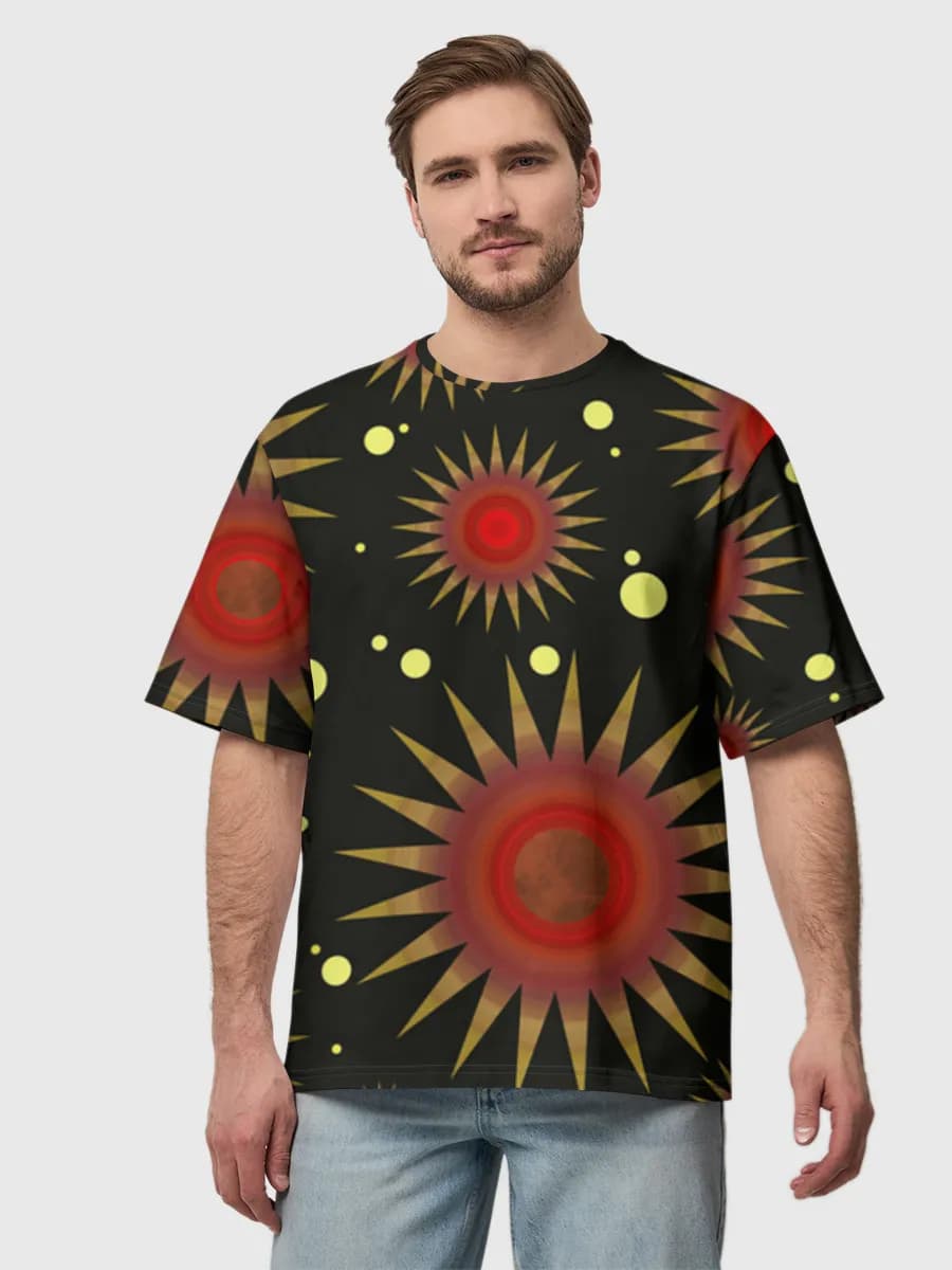 Men's oversized cotton T-shirt
