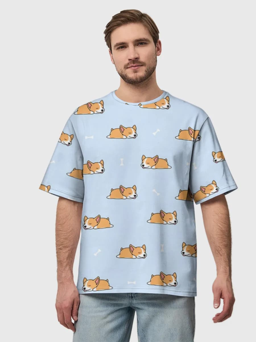 Men's oversized cotton T-shirt