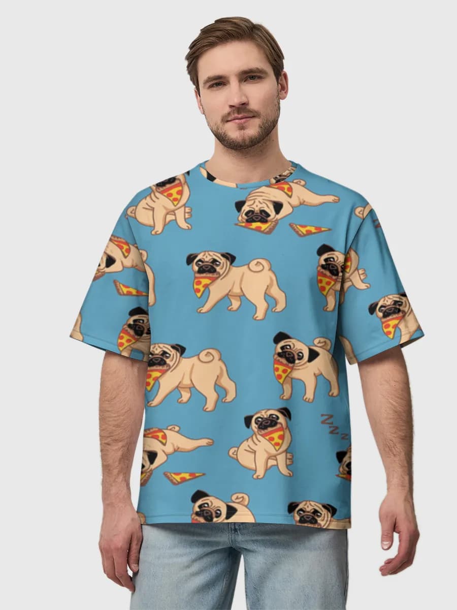 Men's oversized cotton T-shirt