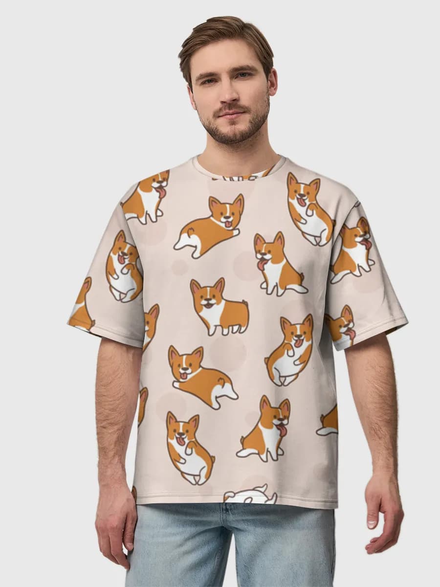 Men's oversized cotton T-shirt
