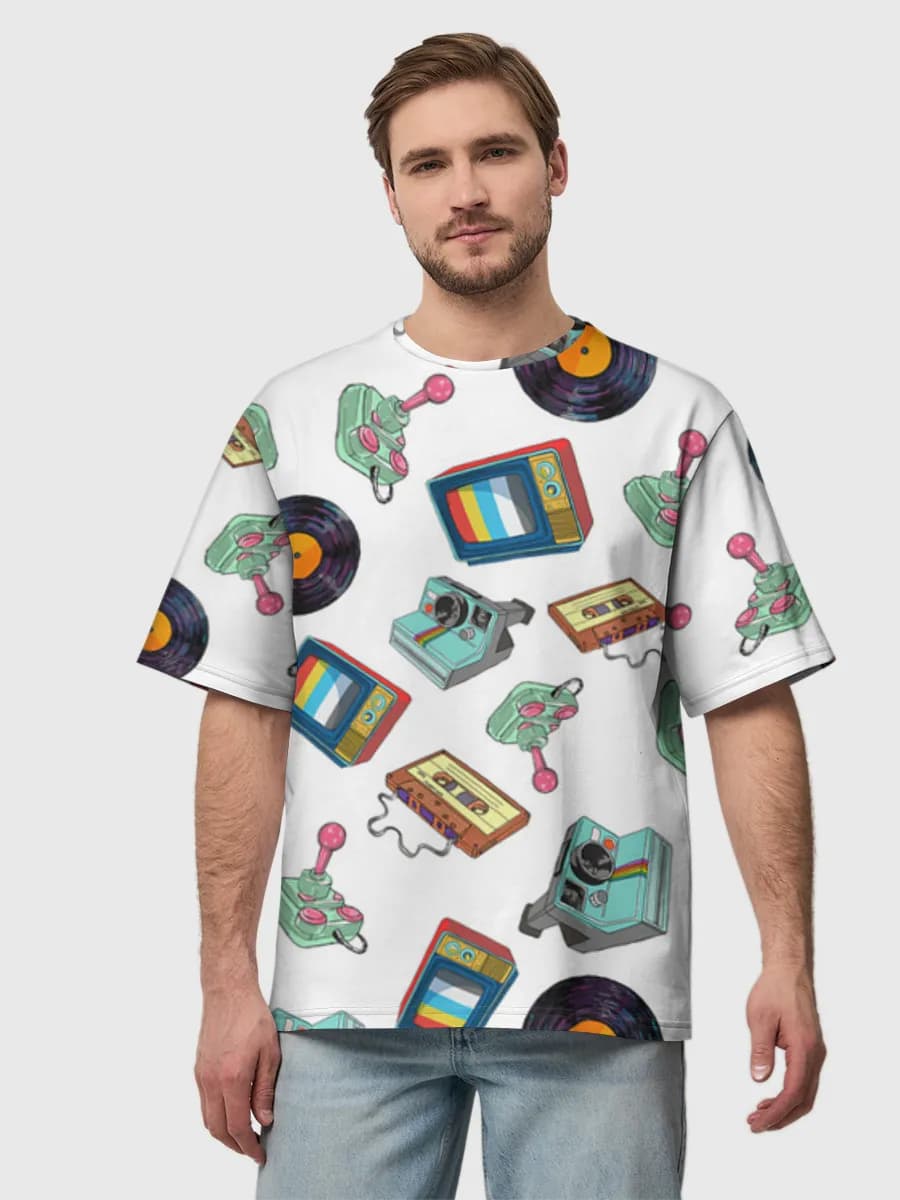Men's oversized cotton T-shirt