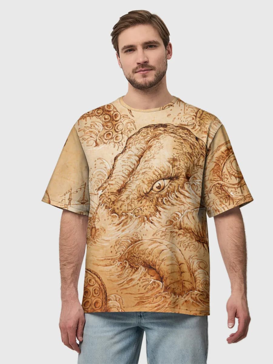 Men's oversized cotton T-shirt