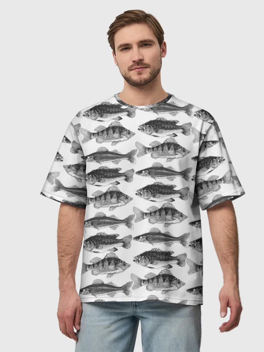 Men's oversized cotton T-shirt
