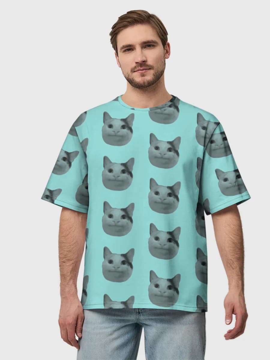 Men's oversized cotton T-shirt