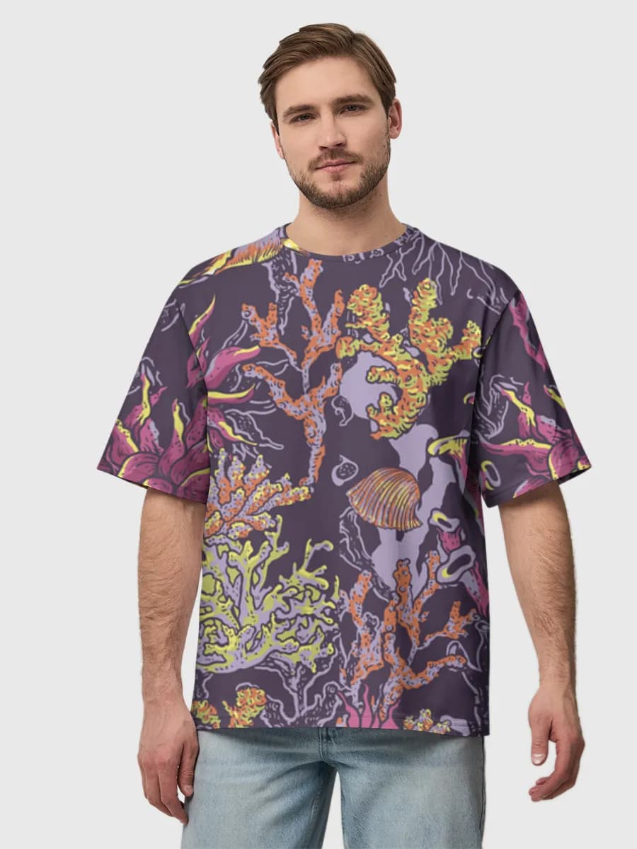 Men's oversized cotton T-shirt