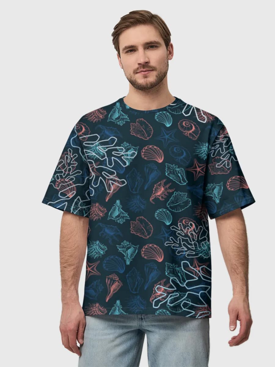 Men's oversized cotton T-shirt