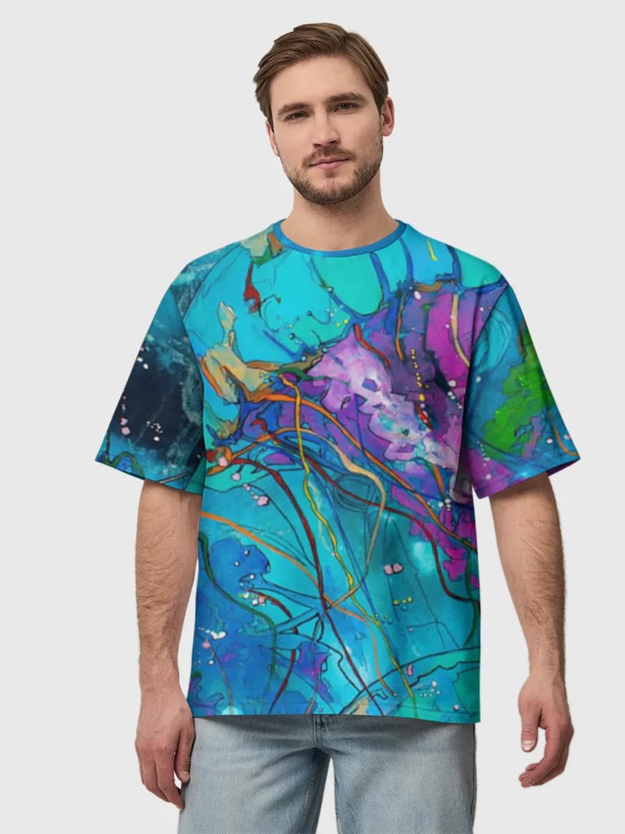 Men's oversized cotton T-shirt