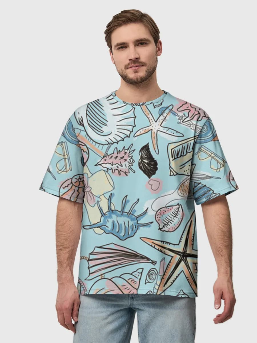 Men's oversized cotton T-shirt