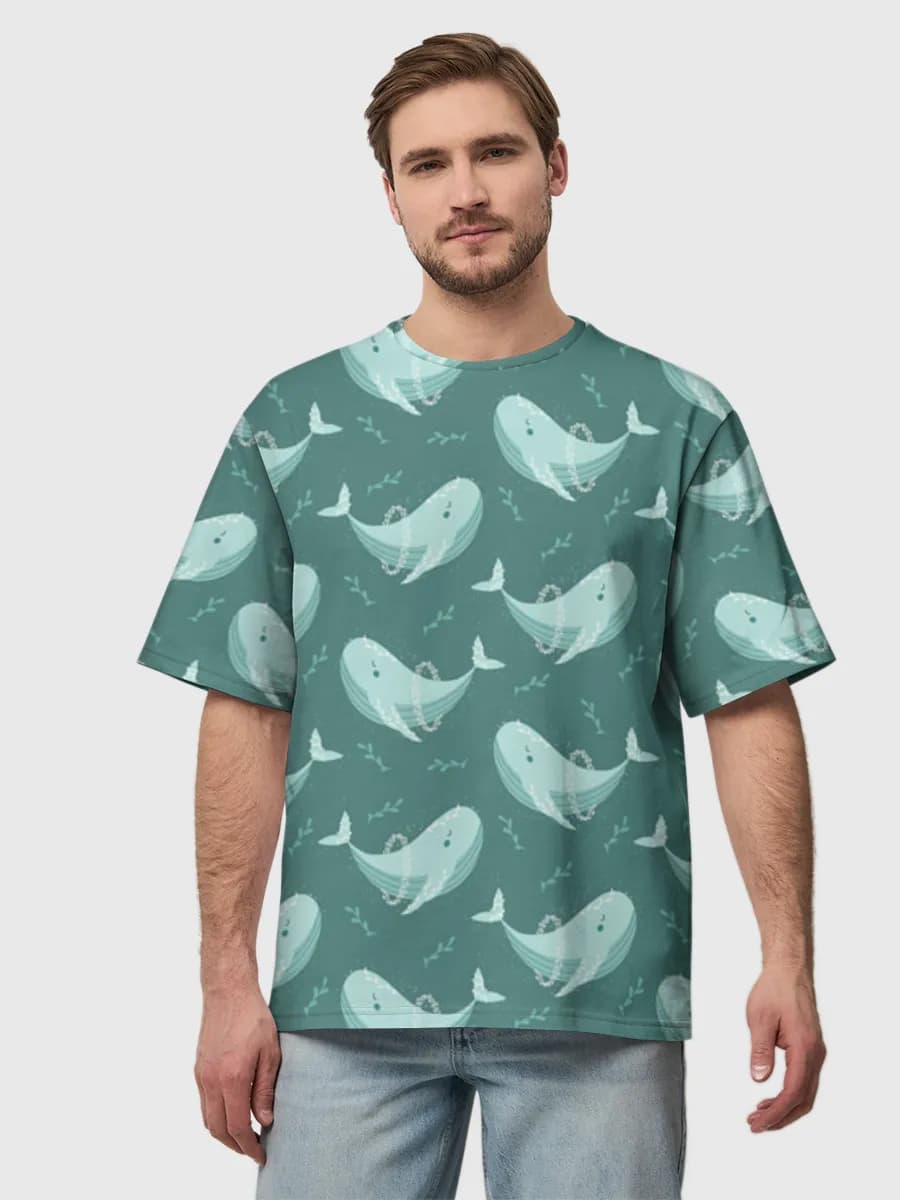 Men's oversized cotton T-shirt