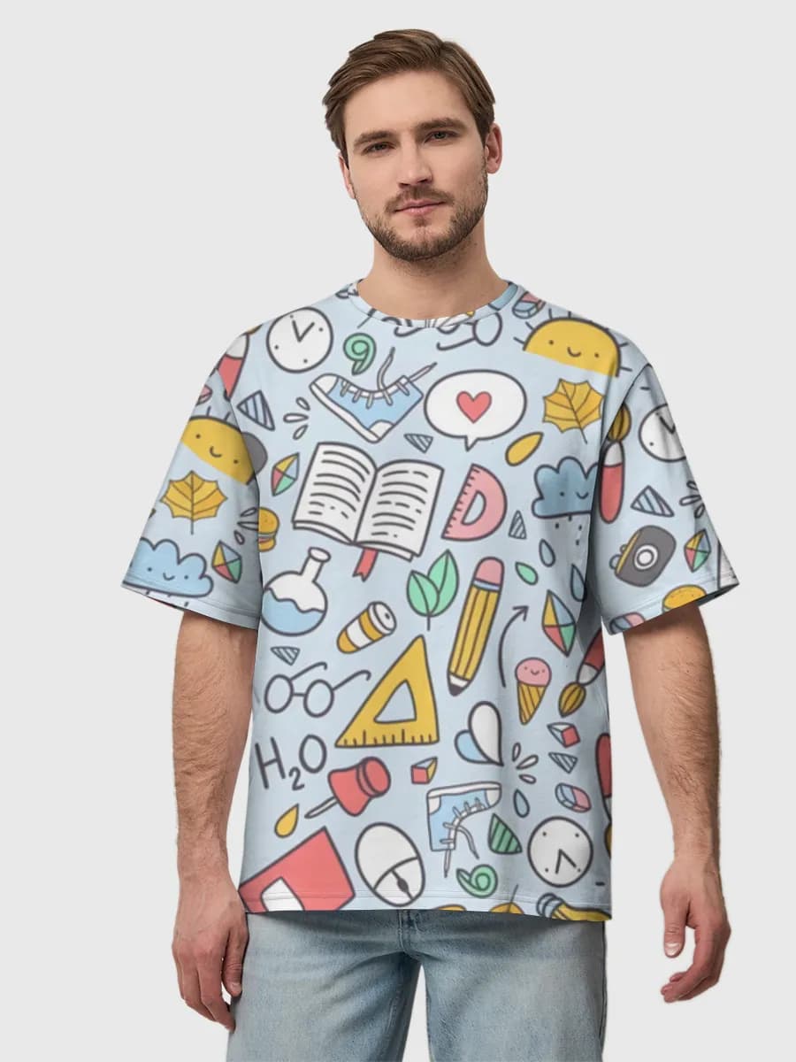 Men's oversized cotton T-shirt