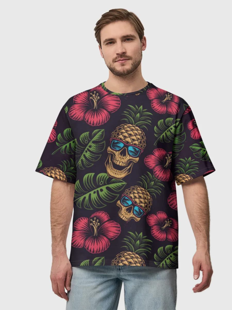 Men's oversized cotton T-shirt