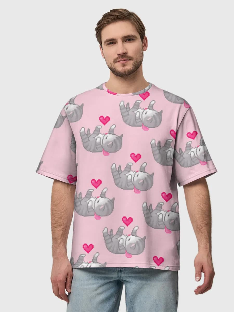 Men's oversized cotton T-shirt