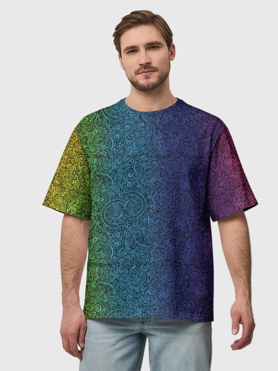 Men's oversized cotton T-shirt