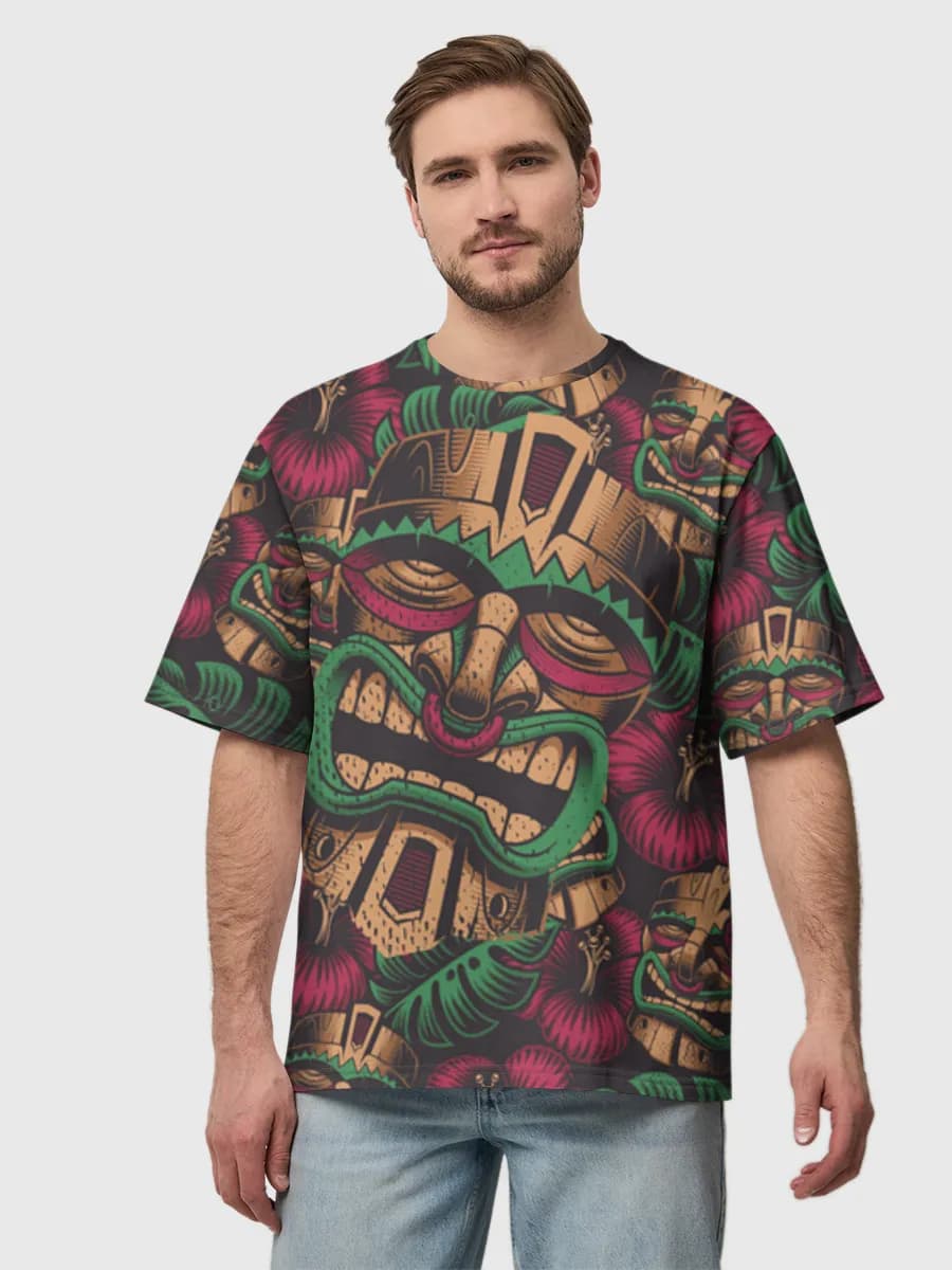 Men's oversized cotton T-shirt