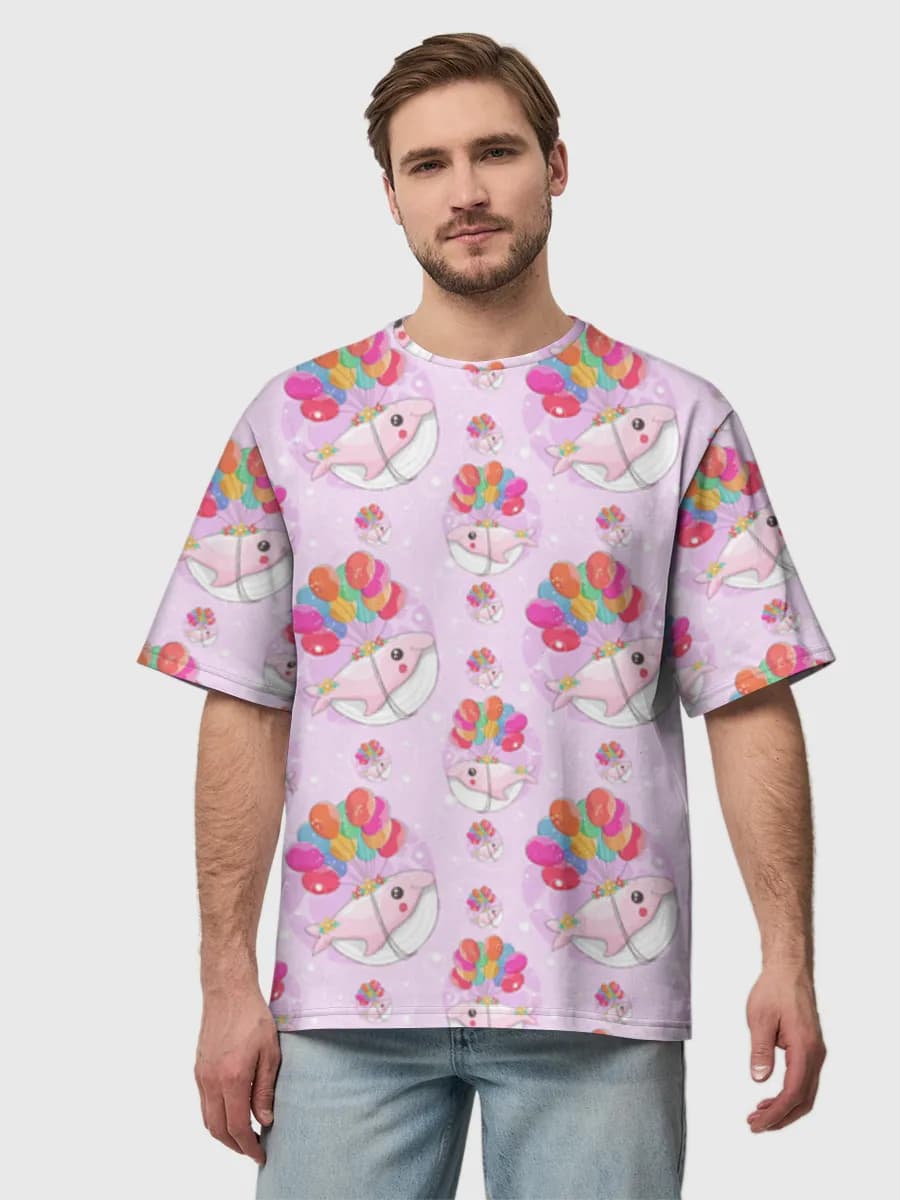 Men's oversized cotton T-shirt
