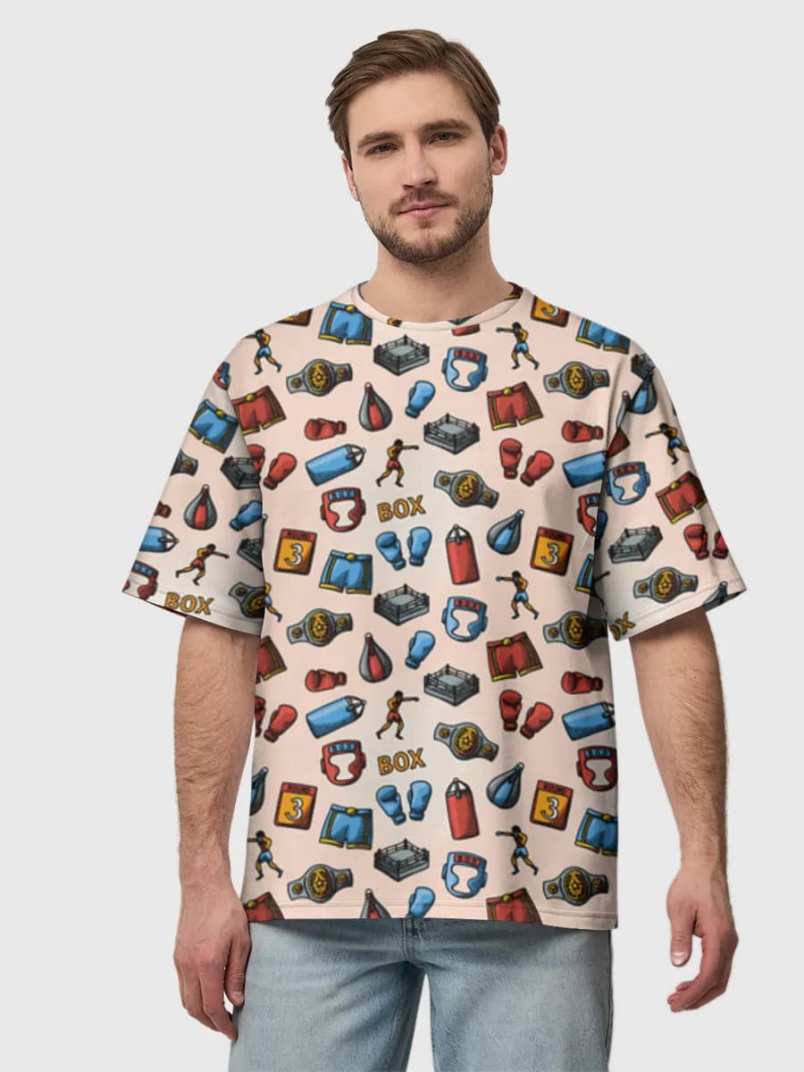 Men's oversized cotton T-shirt
