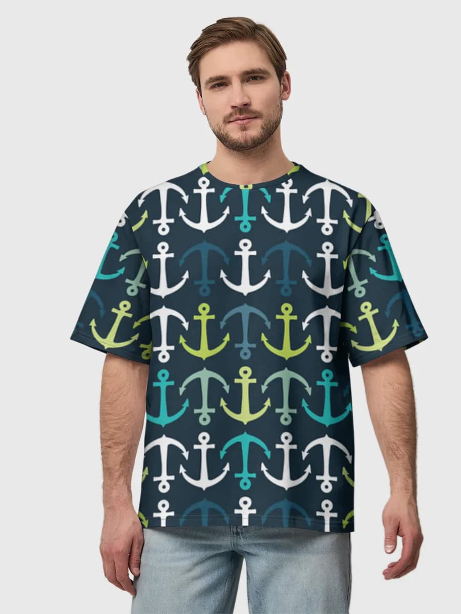 Men's oversized cotton T-shirt