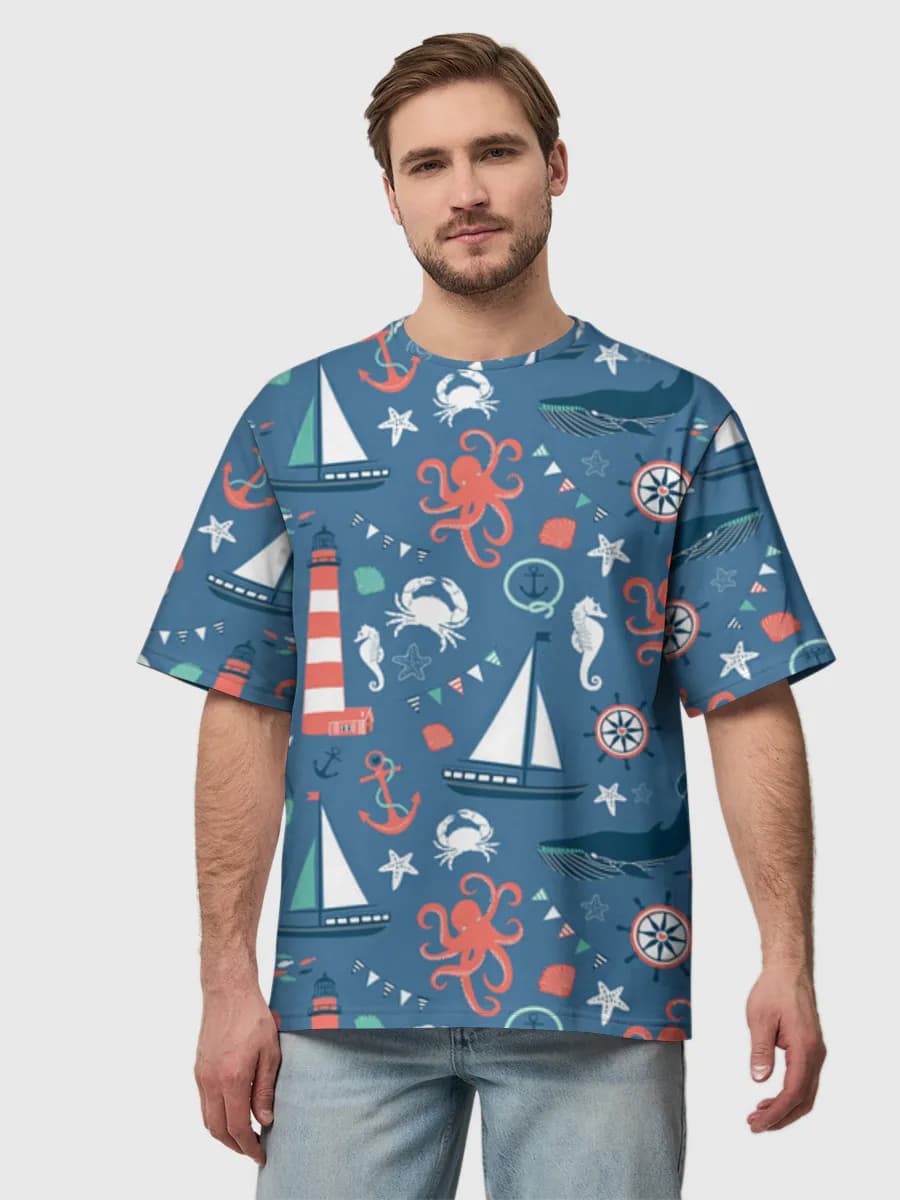 Men's oversized cotton T-shirt
