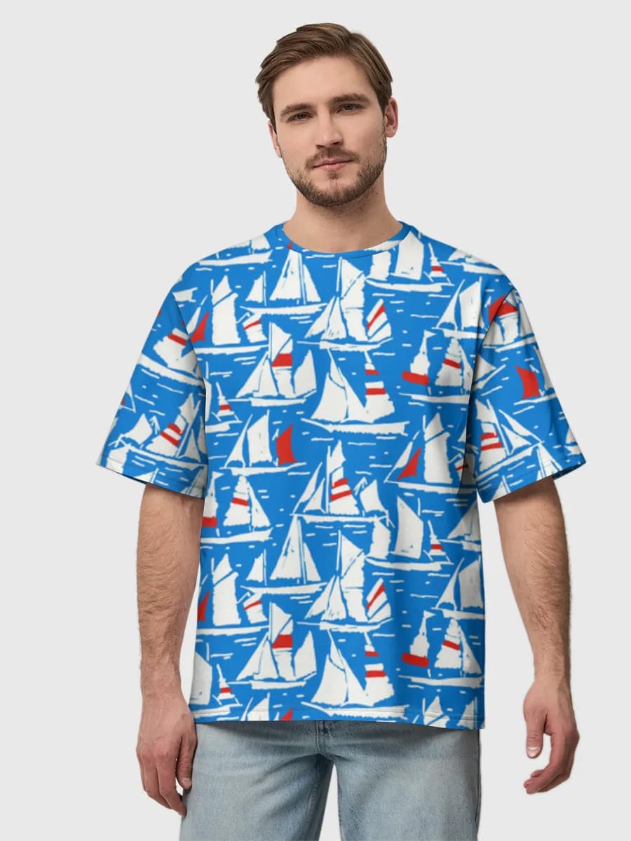 Men's oversized cotton T-shirt