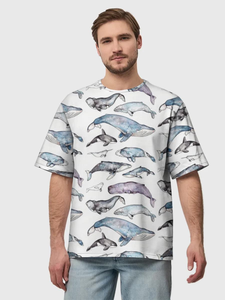 Men's oversized cotton T-shirt