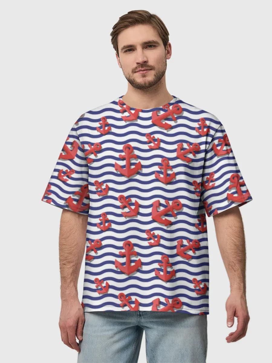 Men's oversized cotton T-shirt