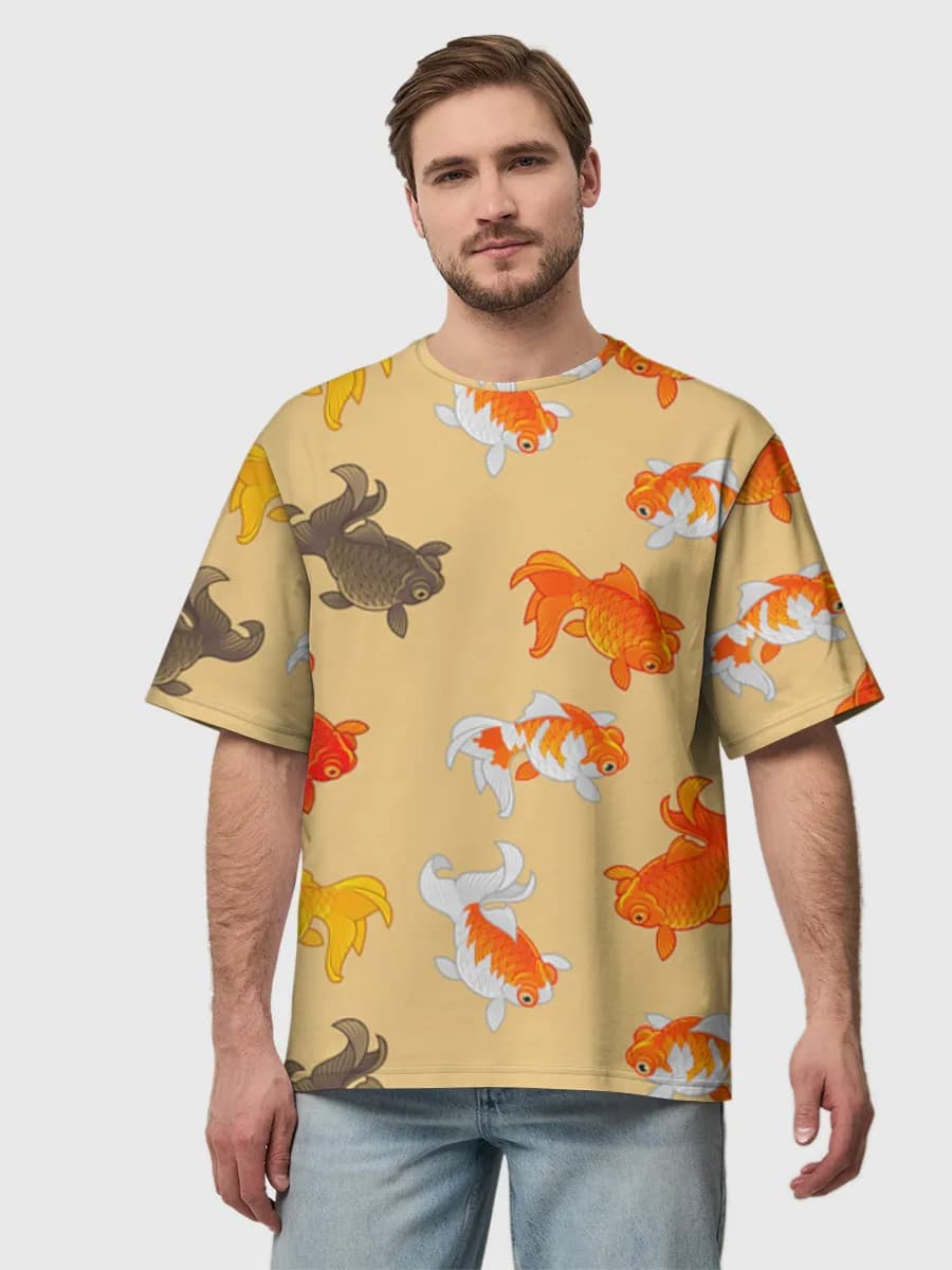Men's oversized cotton T-shirt