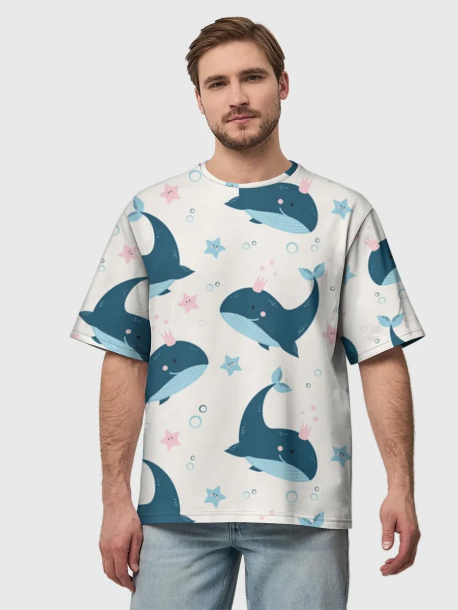 Men's oversized cotton T-shirt