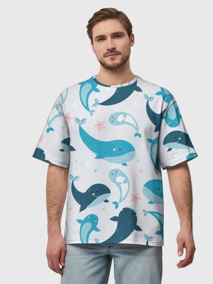 Men's oversized cotton T-shirt