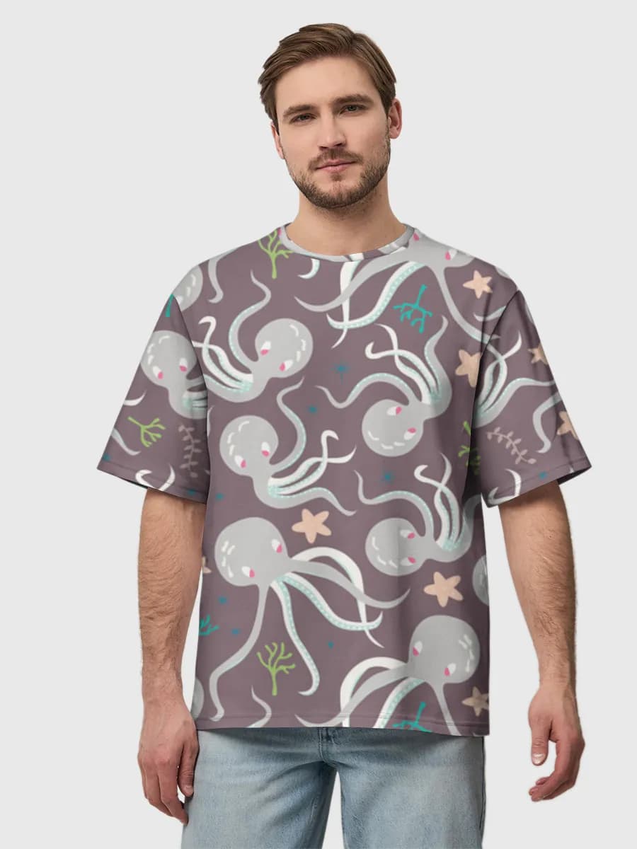 Men's oversized cotton T-shirt