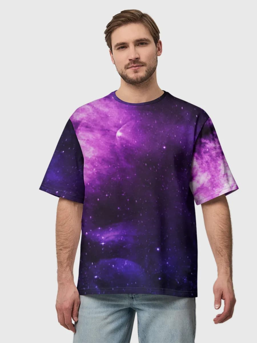 Purple Nebula Starfield