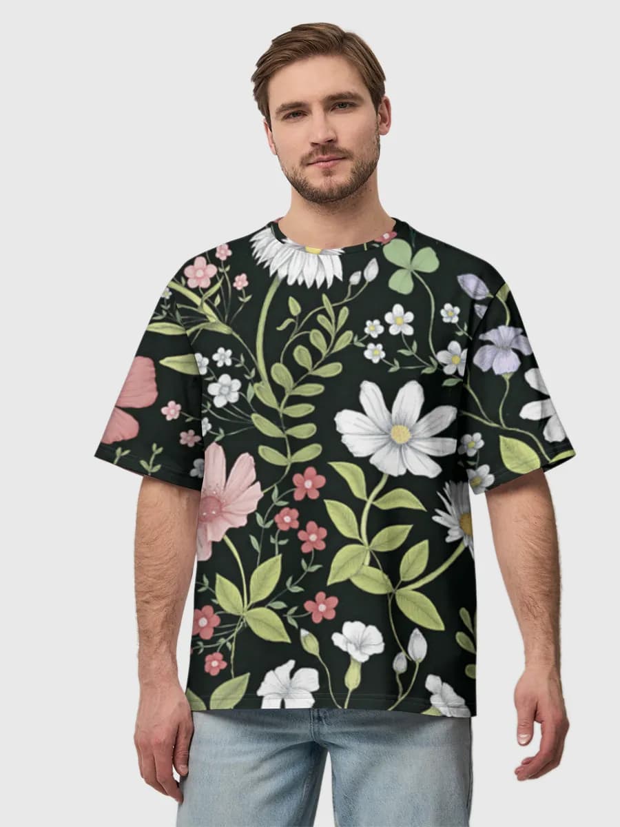 Men's oversized cotton T-shirt